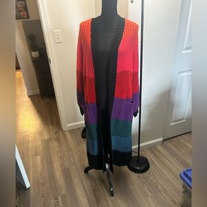Torrid never worn cardigan sweater. Brand new multicolor.